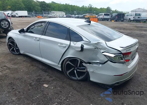 2022 Honda Accord Hybrid Sport from USA, damaged, VIN 1HGCV3F23NA010694